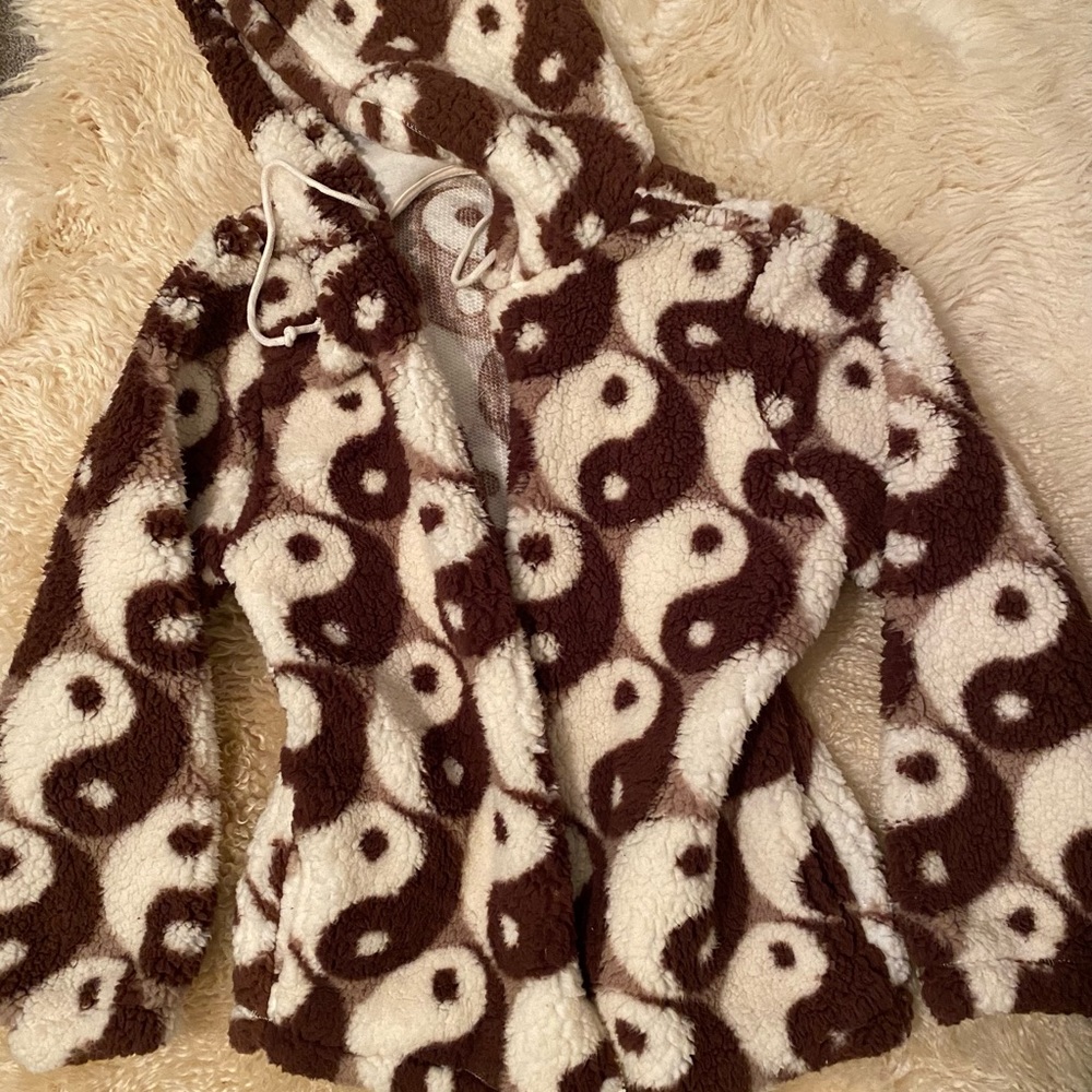 Chromatic Pacsun Yin Yang Sherpa Hoodie